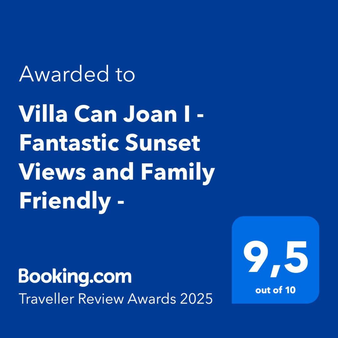 Villa Can Joan I - Fantastic Sunset Views And Family Friendly - 聖安東尼奧 外观 照片